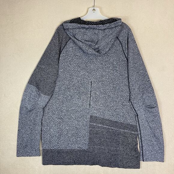 Deckers X Lab Hoodie Mens XL Gray Full Zip Knit Athletic Stretch Regular Fit‎ - Picture 10 of 11